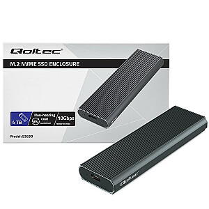 Корпус SSD-накопителя M.2 | НВМе | PCIe | USB3.1 | 10 Гбит/с | 4 ТБ |  Графит 