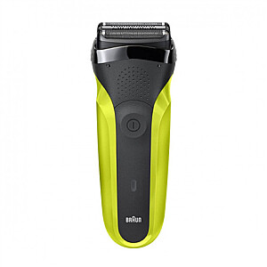 Braun Shaver 300s  Operating time (max) 30 min, Black/Green