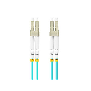 Dvipusis šviesolaidinis laidas Lc/Upc-Lc/Upc 3.0mm 3m Aqua