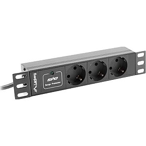 Удлинитель Lanberg PDU, 3 розетки, 2,0 м