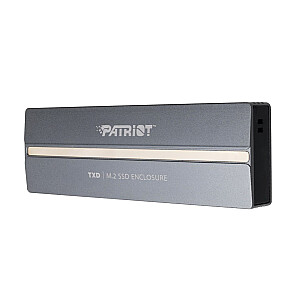 Patriot TXD USB3.2 korpusas, skirtas M.2 NVMe 1.3 SSD, iki 8TB – aliuminis