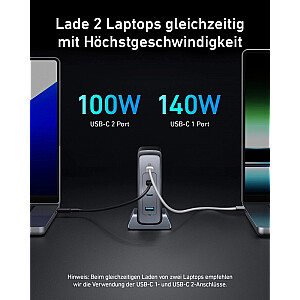 749 GaNPrime įkroviklis 240 W USB-C x 3 USB-A x 1