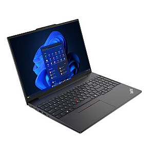 „ThinkPad E16 G2“ nešiojamas kompiuteris 21M5002CPB W11Pro 7735HS/16GB/512GB/AMD Radeon/16.0 WUXGA/Black/1 metų „Premier“ palaikymas + 3 metų OS + CO2 užskaita 