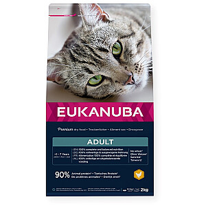 EUKANUBA Adult Chicken - sausas maistas katėms - 2kg