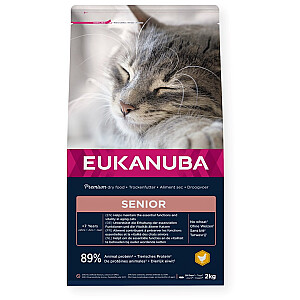 EUKANUBA Senior Chicken - сухой корм для кошек - 2кг