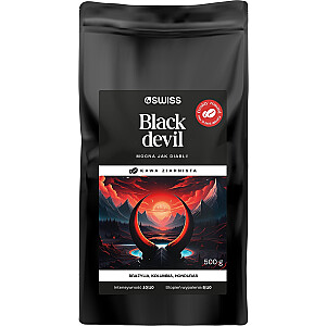 4 Swiss Black Devil kavos pupelės 500g