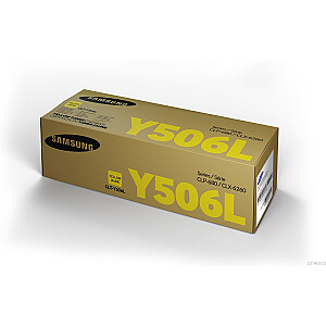 Originali Samsung CLT-Y506L didelio našumo geltona dažų kasetė