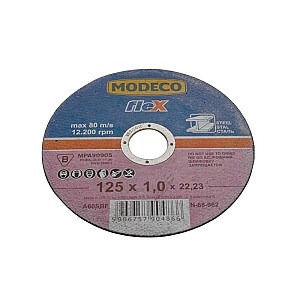 Modeco plokščias šlifavimo diskas metalo pjovimui 125mm 1 vnt. - MH-68-967