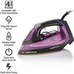 Morphy Richards 303140 Паровой утюг Turbosteam фиолетовый