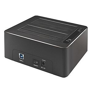 USB 3.0 prijungimo stotis, skirta 2 x 2,5 / 3,5 colių SATA HDD / SDD 