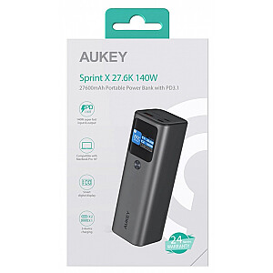 Power Bank PB-Y45 Спринт X | 27600 мАч | 140 Вт | 3xUSB | ПД 3.1 | ППС | Умный цифровой дисплей