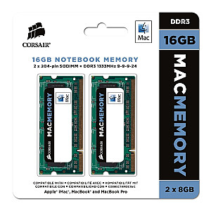 Corsair DDR3 SO-DIMM 16 ГБ 1333-9 MAC Dual