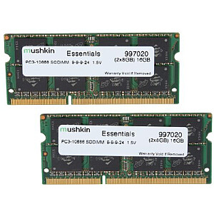 Mushkin DDR3 SO-DIMM 16 ГБ 1333-9 Essent Dual