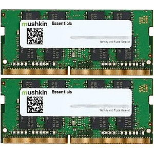 Mushkin DDR4 SO-DIMM 64 ГБ 2666-19 — одинарный — Essentials 1,2 В K2 MSK