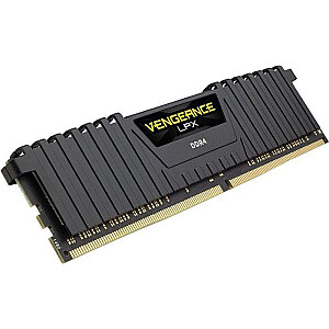 Corsair DDR4 – 64GB – 2666 – CL – 17 – dvigubas komplektas, „Vengeance LPX“ (juoda, CMK64GX4M2A2666C16)