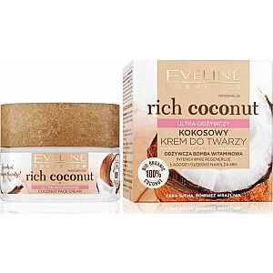 Eveline Rich Coconut kokosinis veido kremas itin maitinamasis 50 ml