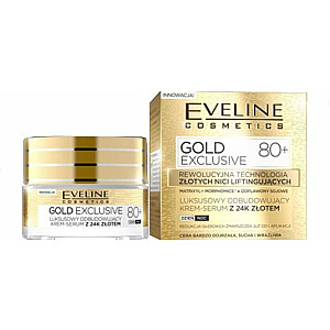 Eveline Gold Lift Expert 80+ atstatomasis dieninis ir naktinis kremas serumas 50 ml