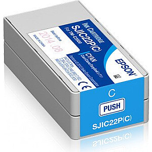 Чернила Epson Голубые SJIC22P (C)