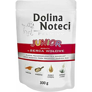 Dolina Noteci Premium Junior su jautienos širdele 300 g