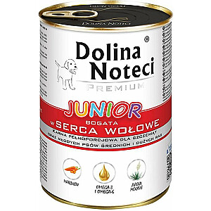 Dolina Noteci Premium Junior su jautienos širdele 400g