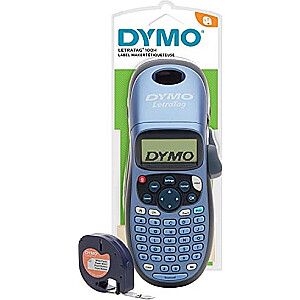 Dymo LetraTag LT-100H, žymėjimo įrenginys (mėlyna / juoda, su ABC klaviatūra, 2174576)