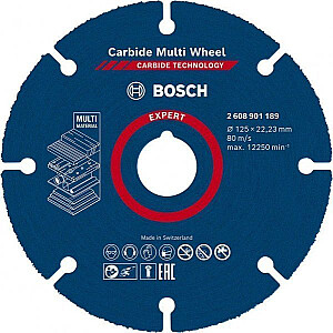 Pjovimo diskai Bosch EXPERT Carbide Multi Wheel 125 mm, 22,23 mm