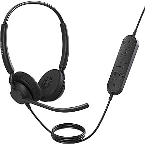 „Jabra Engage 40“, ausinės (juoda, stereofoninė, UC, USB-A, „Inline Link“)