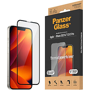 „PanzerGlass Ultra-Wide Fit“ ekrano apsauga („Clear“, „iPhone 14/13/13 Pro“)