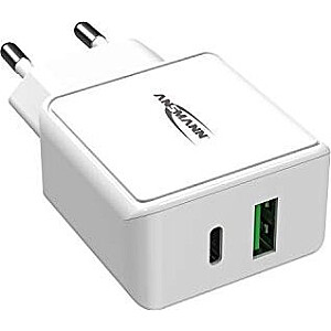 Ansmann Home Charger HC218PD, зарядное устройство (белое, Power Delivery & Quick Charge)