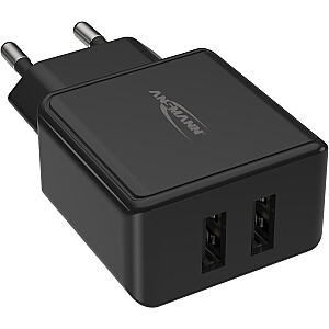 Ansmann Home Charger HC212, įkroviklis (juodas, išmanus įkrovimo valdymas)