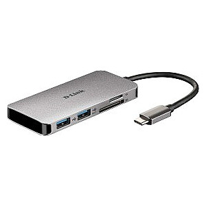 D-LINK USB-C 6-портовый концентратор USB 3.0 HDMI