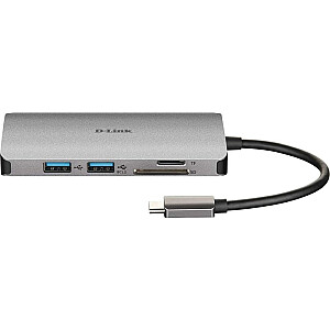 D-LINK USB-C 6-портовый концентратор USB 3.0 HDMI