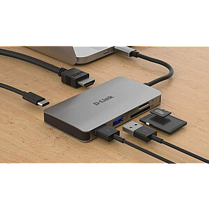 D-LINK USB-C 6-портовый концентратор USB 3.0 HDMI