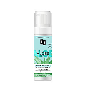 AA Aloe 100% экстракт алоэ вера пенка для снятия макияжа и умывания 150 мл