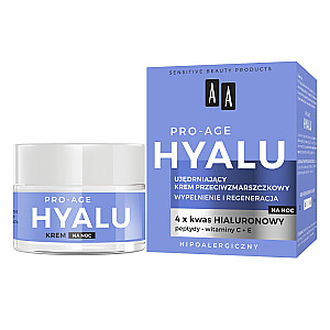 AA Hyalu Pro-Age stangrinamasis naktinis kremas nuo raukšlių 50ml