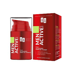 AA Men Active Care 3 in 1 itin lengvas veido kremas 50 ml