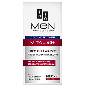 AA Men Advanced Care veido kremas Vital 40+ veido kremas nuo raukšlių 50 ml