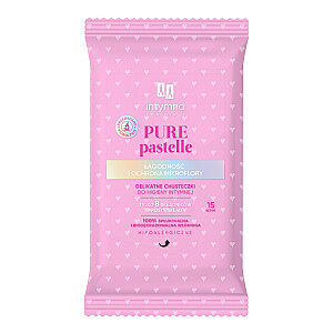 Servetėlės subtiliai intymiai higienai AA Pure Pastelle “Švelnumas ir apsauga nuo mikrofloros” 15 vnt.
