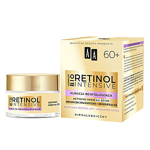 AA Retinol Intensiv 60+ активный дневной крем Уменьшение морщин + регенерация Hialuron Ultra & Kombucha Bio 50 мл