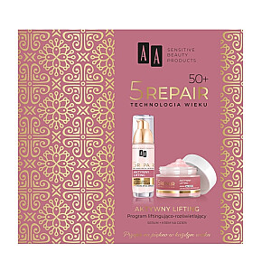 AA SET 5 Repair Technology of Age dieninis kremas 50+ 50ml + liftingo ir šviesinimo serumas 35ml