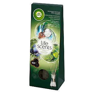 AIR WICK Life Scents Reed Diffuser smilkalų lazdelės Lietingas Amazonės miško gaivumas 30ml