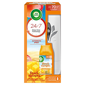 AIR WICK SET Freshmatic automatinis oro gaiviklis + Beach Escapes kvepalų papildymas 250 ml