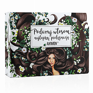 ANWEN SET Suteikite savo plaukams geriausią priežiūrą Apimtį suteikiantis šampūnas Hair Me More 200ml + Natūrali lyginamoji kaukė Nothing Sill be silikonų 200ml + Happy Ends skystas serumas plaukų galiukų apsaugai 20ml