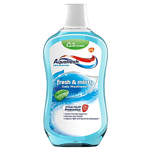 AQUAFRESH burnos skalavimo skystis Fresh&Minty 500ml