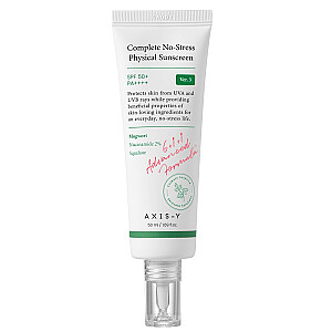AXIS-Y Complete No-Stress Physical Sunscreen SPF50+ veido kremas su filtru 50 ml