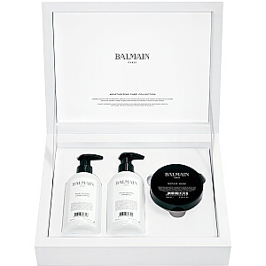 BALMAIN SET Hair Couture Moisturizing Care Collection Šampūnas 300 ml + Kondicionierius 300 ml + Revitalizuojanti kaukė 200 ml