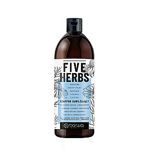BARWA Five Herbs увлажняющий шампунь для сухих и поврежденных волос 480мл