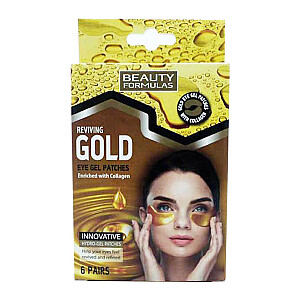 BEAUTY FORMULAS Gold Eye Gel Patches Золотые гелевые патчи для глаз, 6 пар