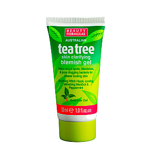 BEAUTY FORMULAS Tea Tree Skin Осветляющий гель для точечного лечения прыщей 30 мл