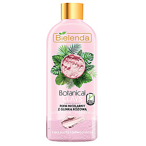 BIELENDA Botanical Clays мицеллярный флюид с розовой глиной для сухой и обезвоженной кожи 500мл